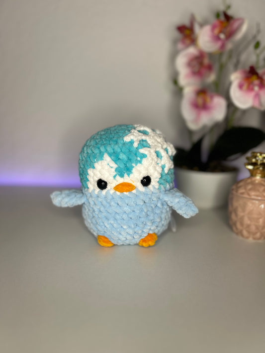 Winter Pinguin mit Schneeflocke ❄️