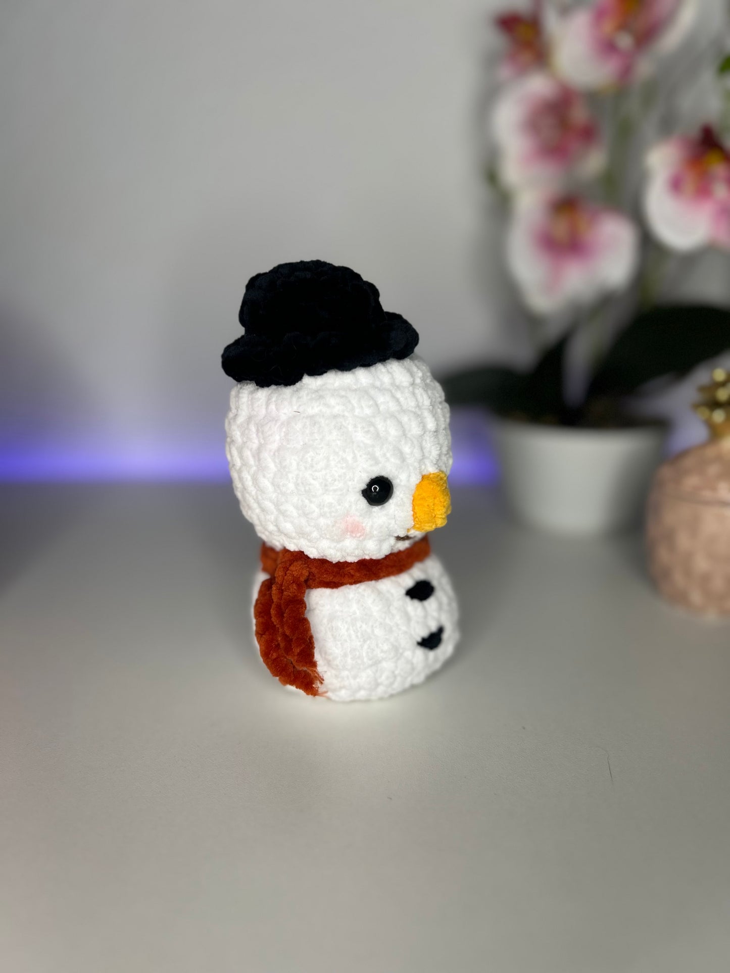 Schneemann mit Hut Kuscheltier ☃️