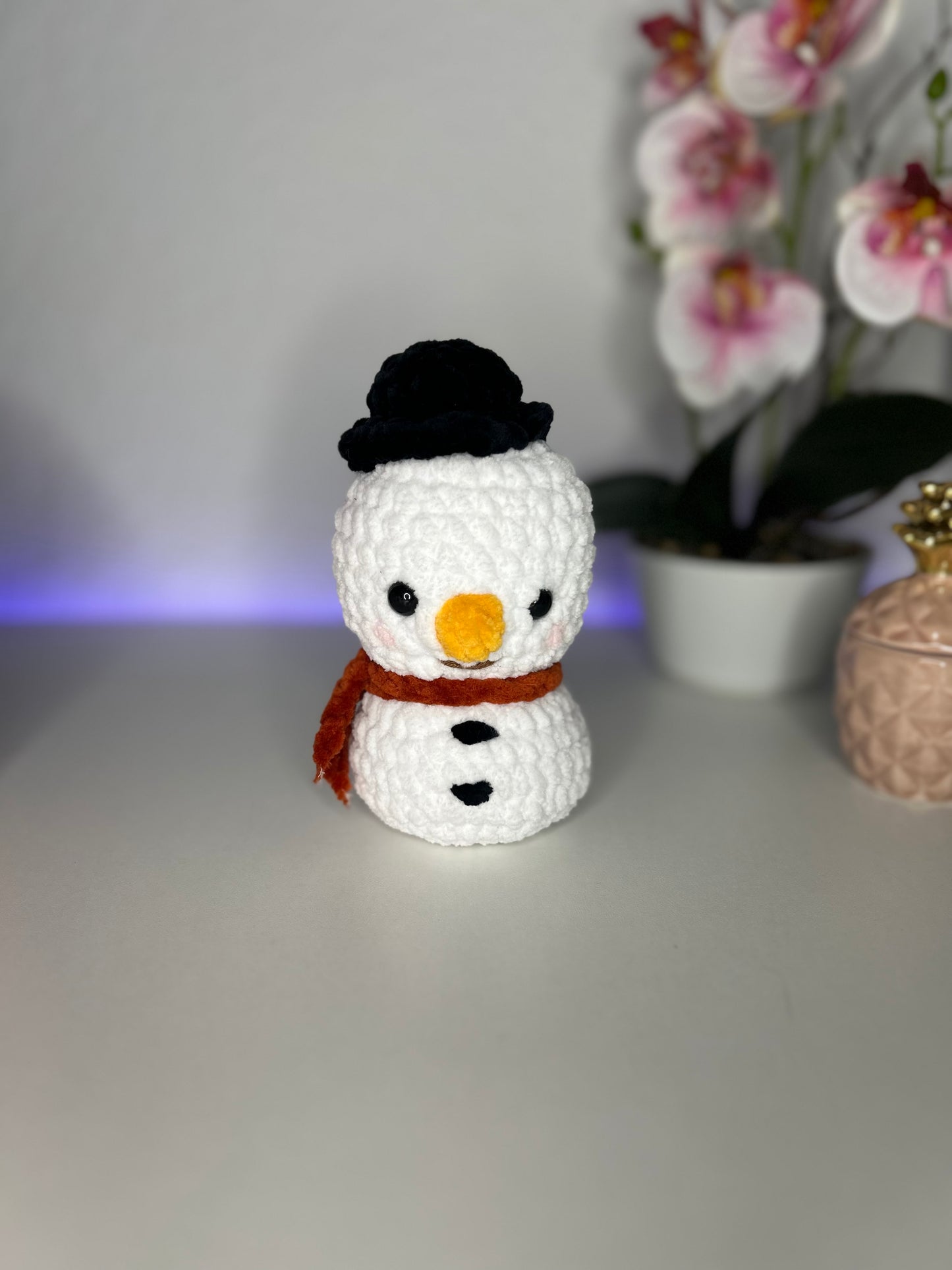 Schneemann mit Hut Kuscheltier ☃️