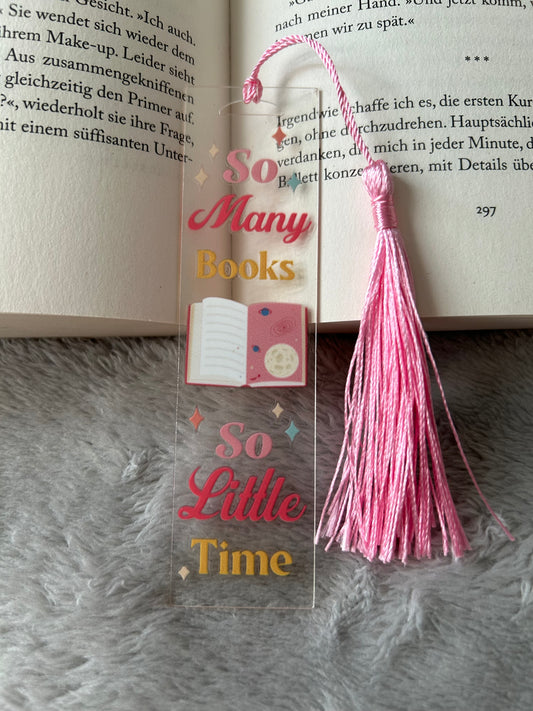 Lesezeichen „so many books..“ 😮‍💨✨