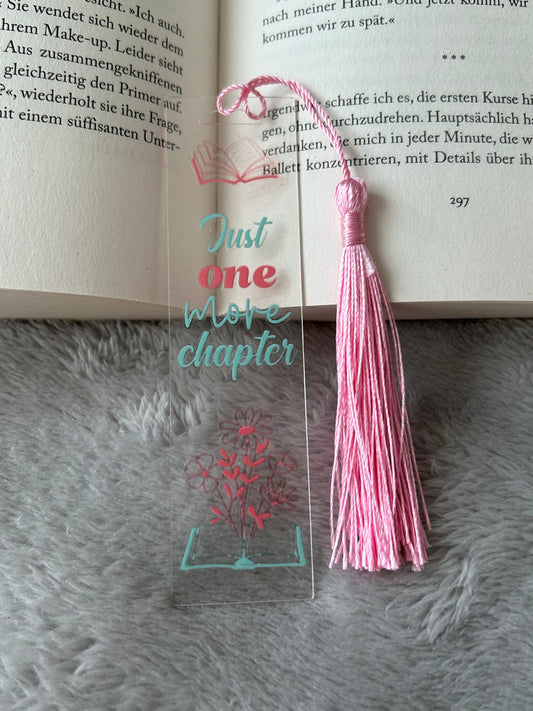 Lesezeichen „just one more chapter“ 📖