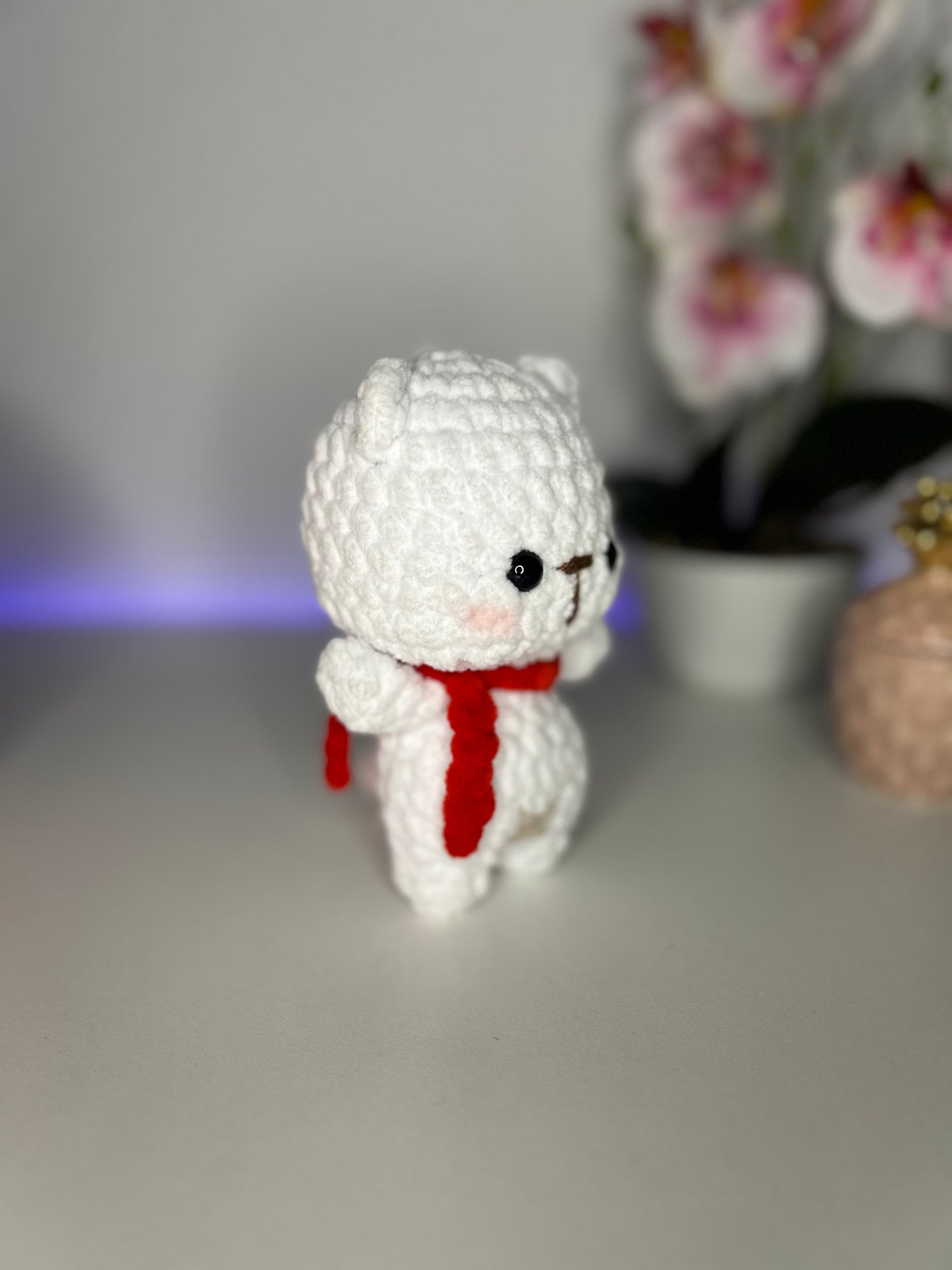 Eisbär mit Schal Kuscheltier 🐻‍❄️