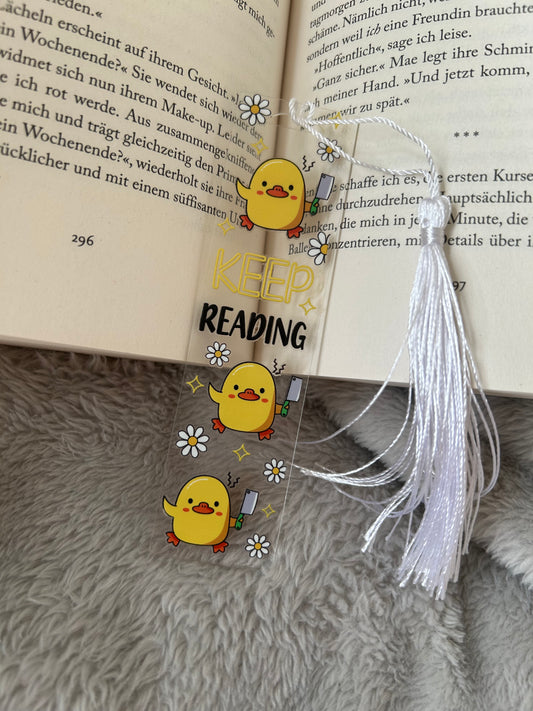 Lesezeichen „keep reading“ 🐥