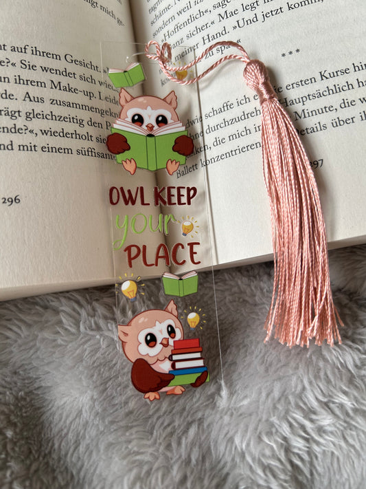 Lesezeichen „owl keep your place“ 🦉